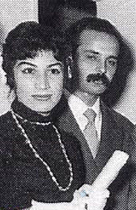 ابتهاج به همراه فروغ فرخزاد