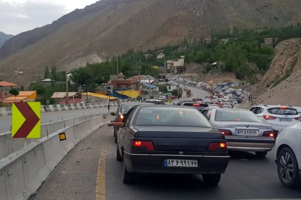 جاده کندوان یک طرفه شد؛ ترافیک سنگین در هراز