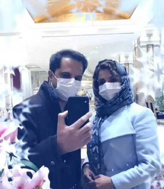 شبنم قلی خانی با رضا همسرش