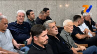  بی اعتنایی وریا غفوری به جواد نکونام در مراسم همدردی با حسین فرکی