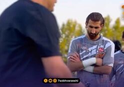 اولین حضور بیرانوند در تمرینات تراکتور