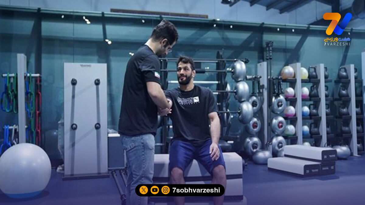 حسن یزدانی در مرکز پزشکی کمپ تیم‌های ملی