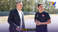 حضور رضا شاهردوی در تمرین پرسپولیس و استقبال کادر فنی