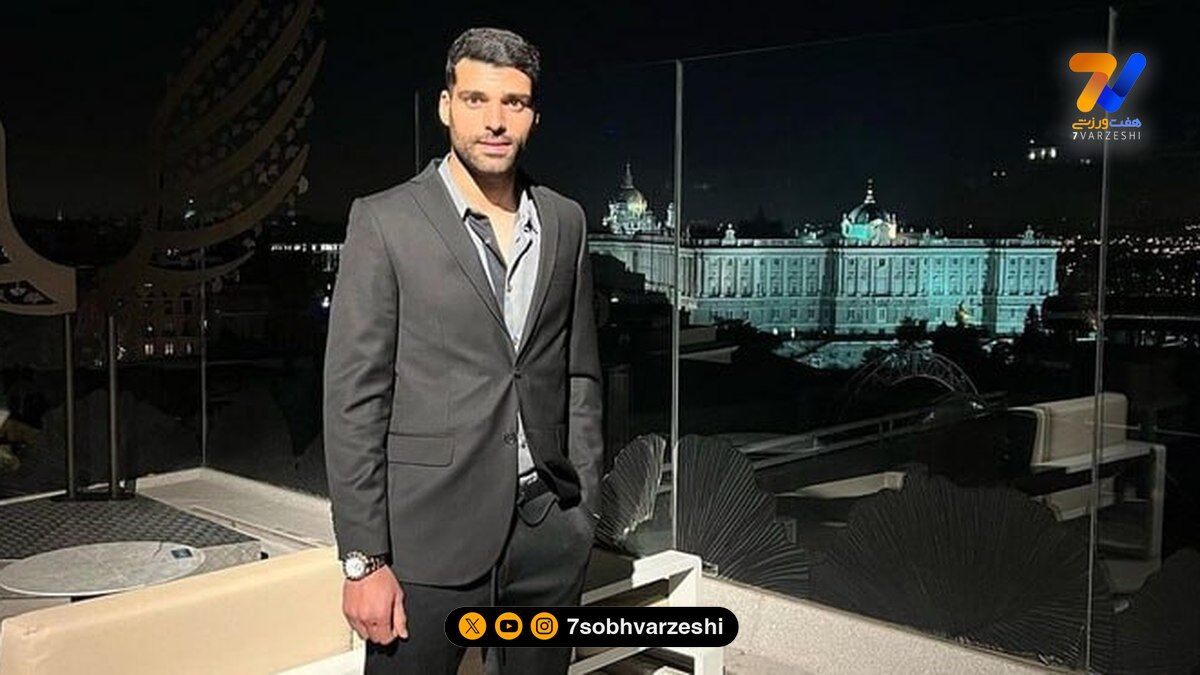 عکس یادگاری امیر جعفری و همسرش ریما رامین فر با مهدی طارمی