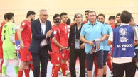 لوگوی قهرمان آسیا روی لباس ایران
