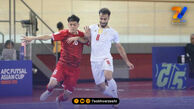تساوی پرگل تیم ملی فوتسال ایران در نیمه اول مقابل عراق