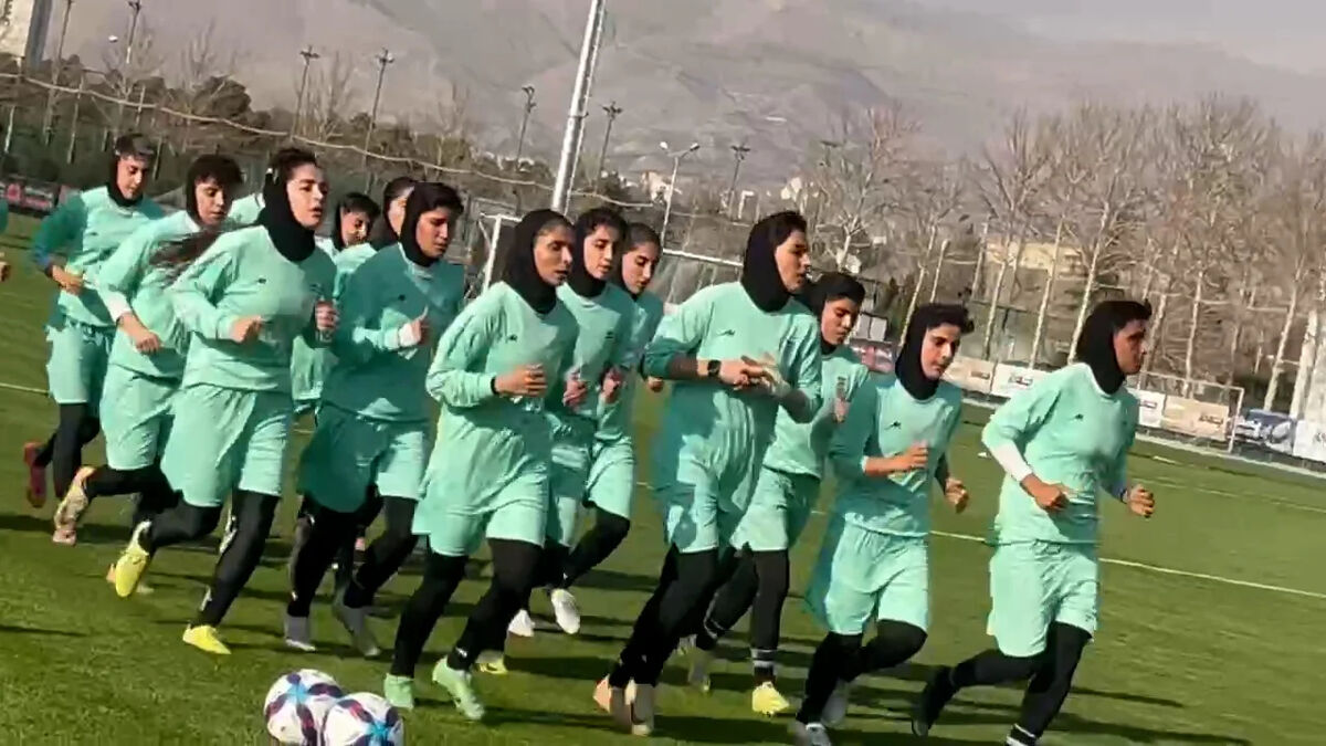 برشی از تمرین تیم ملی زنان در کمپ تیم‌های ملی
