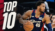 10 حرکت برتر بسکتبال NBA در شب گذشته