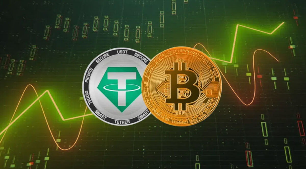 همبستگی منفی بیت‌کوین و تتر؛ آیا بازار ارزهای دیجیتال به صعود یا سقوط بزرگ نزدیک است؟