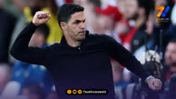 واکنش پراحساس سرمربی آرسنال؛ خوشحالی مانند تد لاسو!
