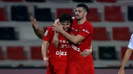 گل اول شباب الاهلی به البطائح توسط سعید عزت اللهی