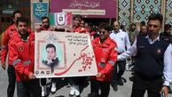 پیکر آتش‌نشان شهید قزوینی تشییع شد
