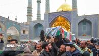گزارش تصویری از تشییع پیکر آیت‌الله رئیسی و یارانش در قم