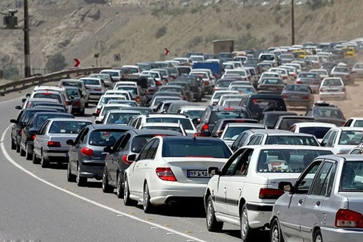 ترافیک شدید در محور چالوس؛ کندی تردد در مسیر جنوب به شمال