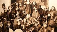 قاب تاریخ/ از بانوی قدبلند قجری با گردن‌آویز خاص تا آب تنی در سواحل مانزندران و نمای خاطره‌انگیز خانه‌ای در کردستان