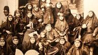 قاب تاریخ/ از بانوی قدبلند قجری با گردن‌آویز خاص تا آب تنی در سواحل مانزندران و نمای خاطره‌انگیز خانه‌ای در کردستان