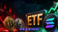 بیت‌کوین و اتریوم زیر فشار خروج سرمایه نهادی؛ سولانا ستاره جدید بازار ETFها