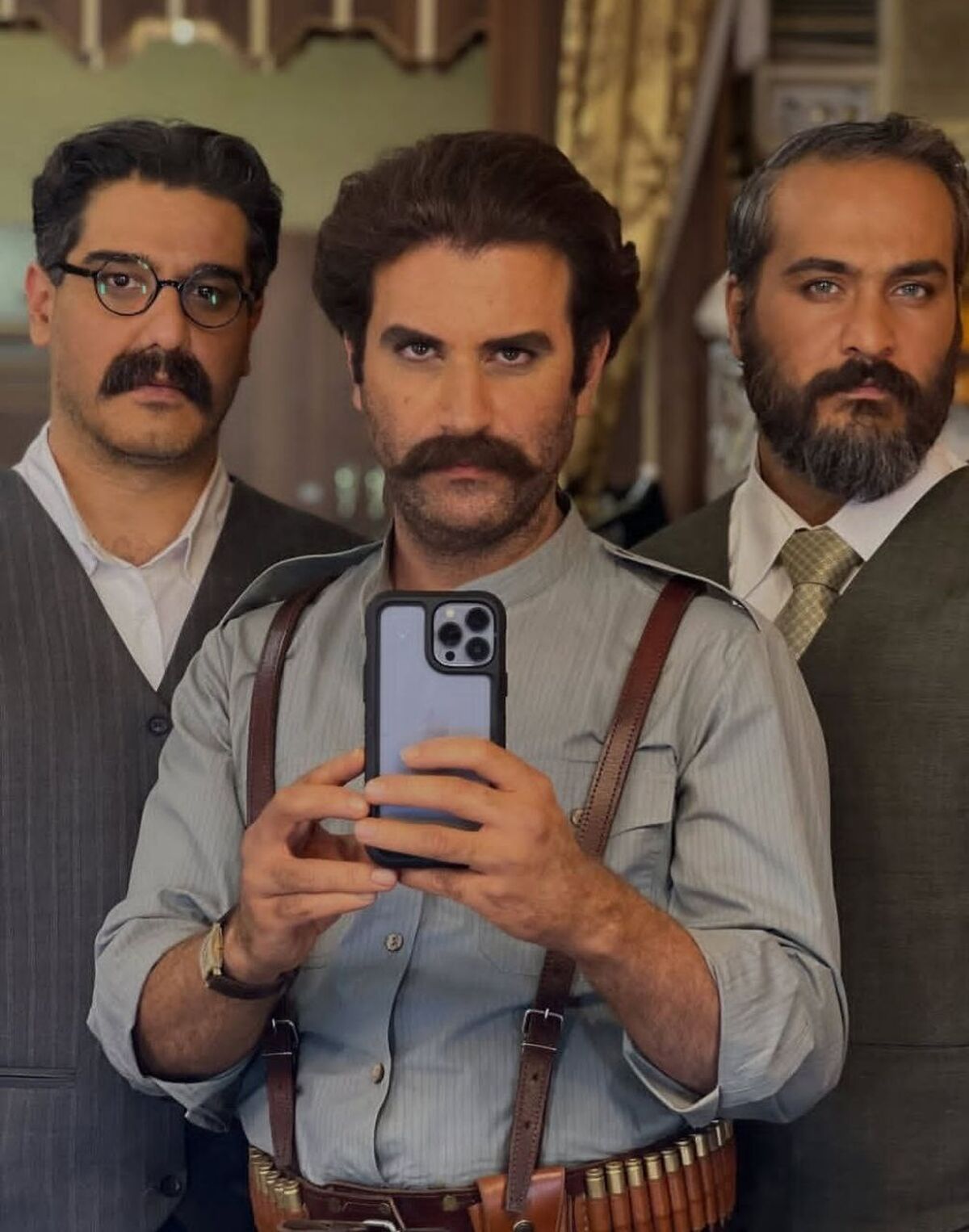 رونمایی از گریم هوتن شکیبا در پشت صحنه سووشون + عکس