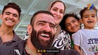قاب خانوادگی | هادی چوپان در کنار خانواده‌اش