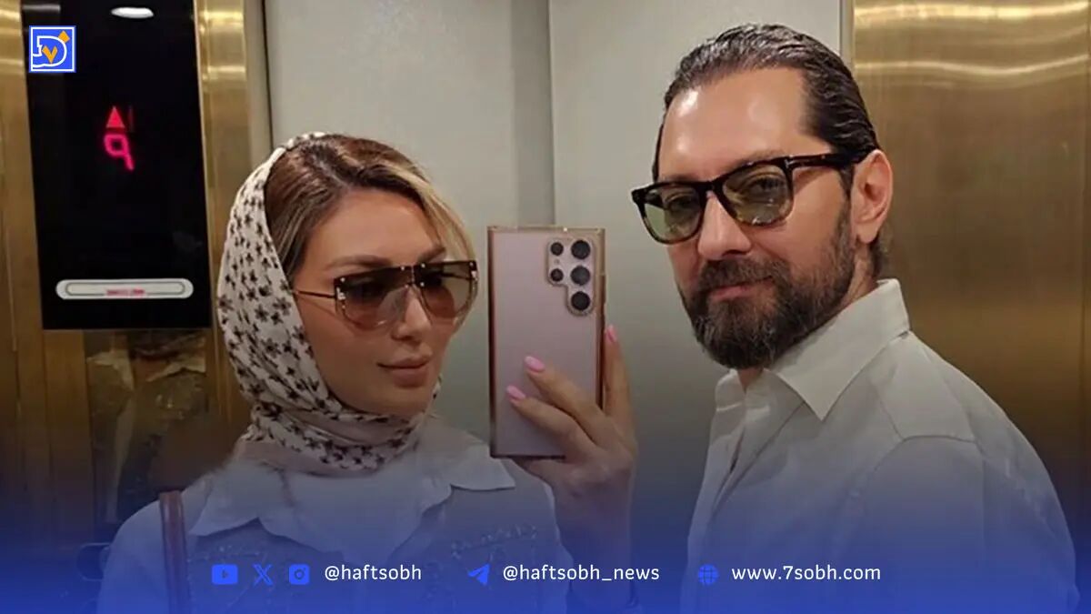 تصویری از مینا مختاری و پسرش
