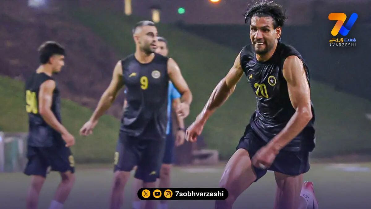 تمرین سپاهان در گرمای دوحه