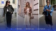 استایل شیک با دامن ساتن