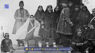 زنان ناصرالدین‌شاه در کنار حوض