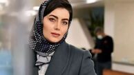 لباس کردی زیبای هدیه بازوند، روژان سریال نون خ با دوردوزی طلایی و شیک/ اصیل و ایرانی پسند+عکس