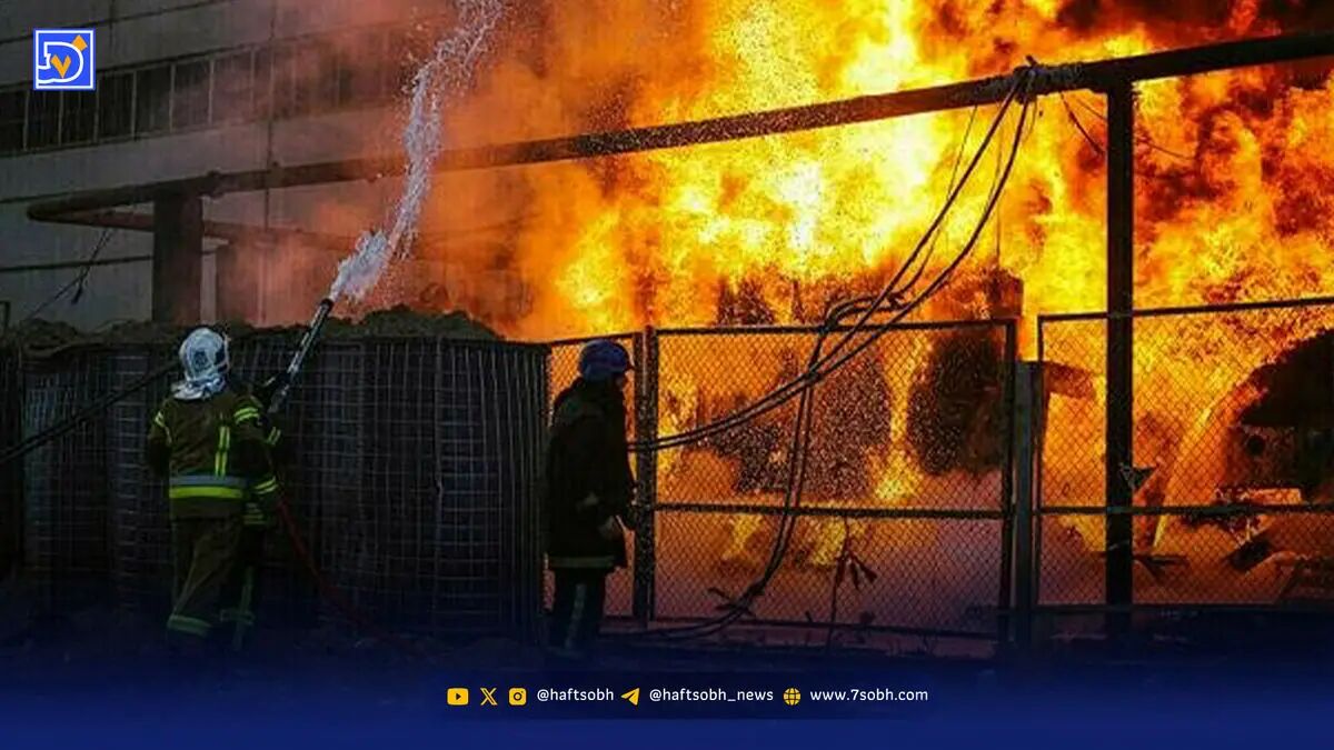 آتش‌سوزی گسترده در چند مغازه بابل؛ 35 آتش‌نشان به محل اعزام شدند