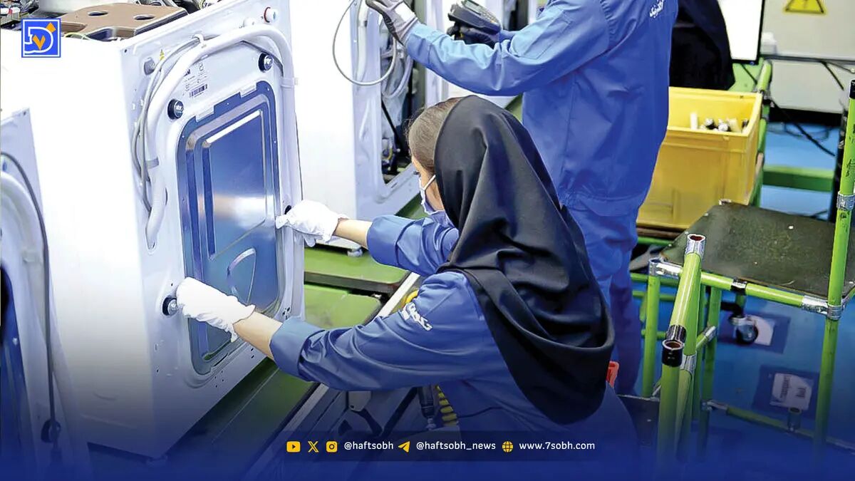 پشت صحنه مونتاژ لوازم خانگی با برچسب ساخت داخل و کیفیت پایین