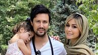 کیک تولد چند طبقه و لاکچری سپیده بزمی پور، همسر خارجی شاهرخ استخری
