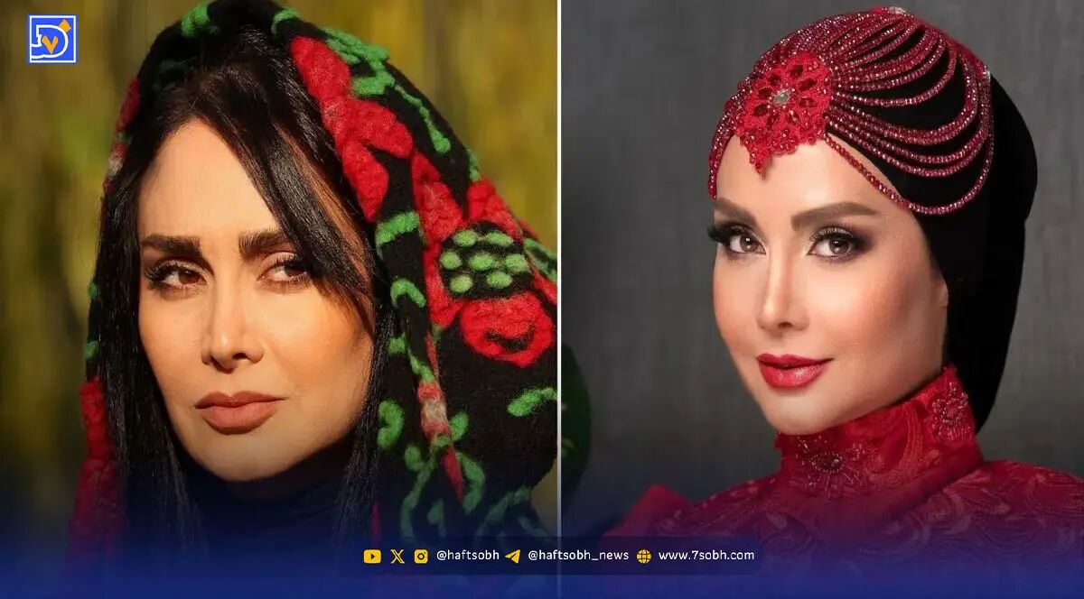 خانم بازیگر با استایل سرخ در فضای مجازی پربازدید شد + تصویر