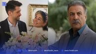 قاب خانوادگی عبدالرضا اکبری بازیگر آنام به‌همراه پسر و عروسش/ آقای بازیگر چه عروس جذابی دارد