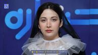 استایل یلدایی| روشنک گرامی در شب یلدا با جوراب‌شلواری قرمز