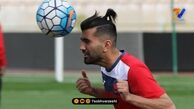 موتور اسکوتر قرمز آلبالویی محسن مسلمان ستاره تیم ملی