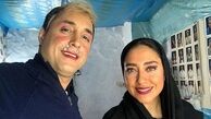 استایل جالب امیرحسین رستمی با شلوارک/ آقای بازیگر کنار ماشین صورتی و مکان فانتزی چه ژستی گرفته!!
