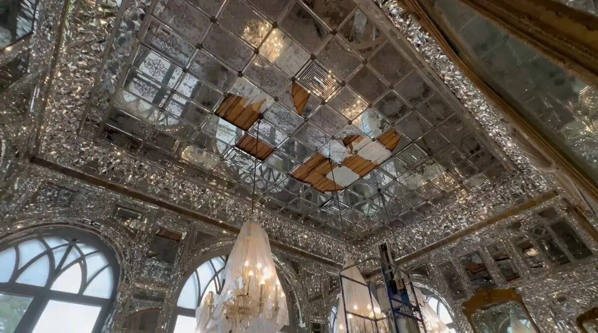 تصاویر کاخ گلستان پس از حمله به محدوده بازار