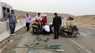 ۹ نفر مصدوم در تصادف جاده جلفا به سیه‌رود
