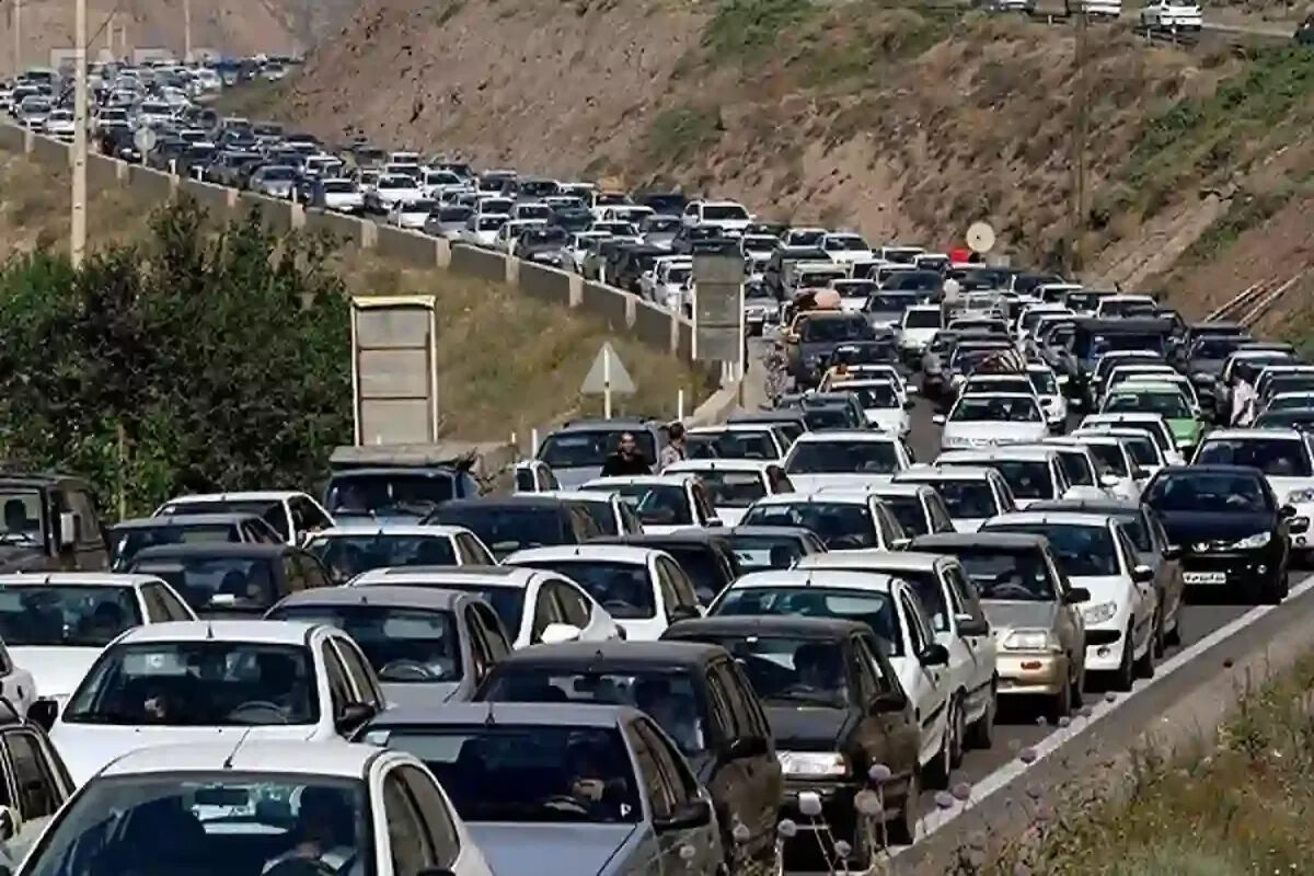 ترافیک سنگین در محورهای شمالی و مسیرهای منتهی به تهران