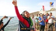قاب خانوادگی | مادر و پدر الهام‌ اصغری دختر شناگر