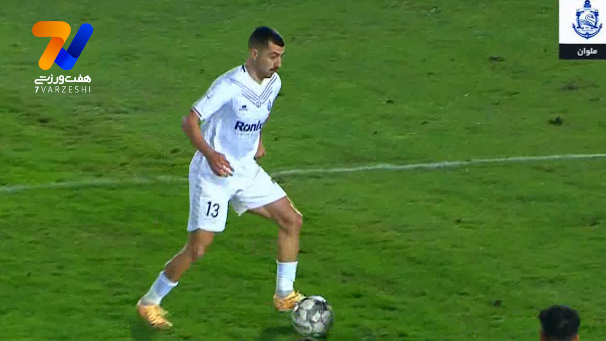 گل اول ملوان به استقلال توسط محمد علی‌نژاد